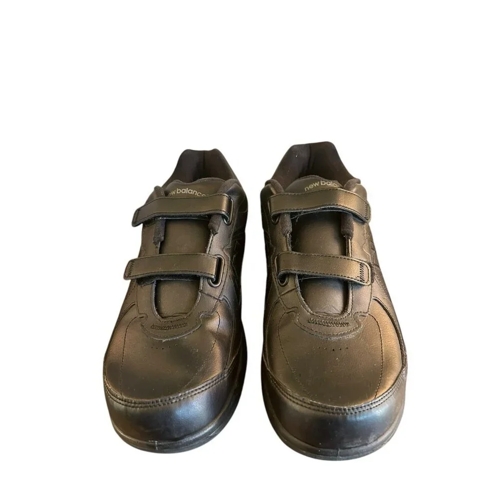 New Balance Mens‎ 577 DSL 2 Walking Shoes Black Leather Sz 13 Wide 4E